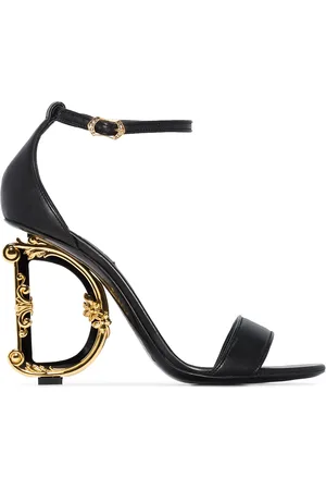 Dolce & Gabbana Baroque DG 105mm leather sandals
