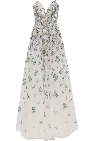 Saiid Kobeisy Beaded tulle gown