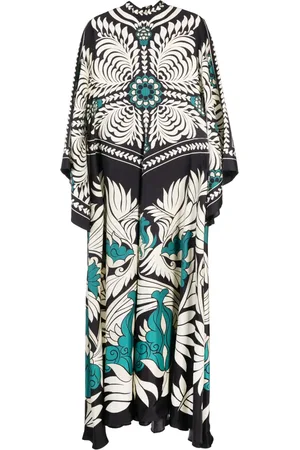 La DoubleJ Magnifico abstract-print silk dress