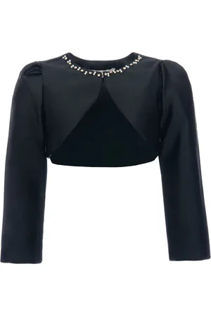 Tulleen Cropped satin jacket