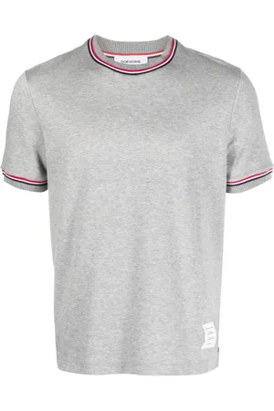 Thom Browne Logo-patch crew neck t-shirt