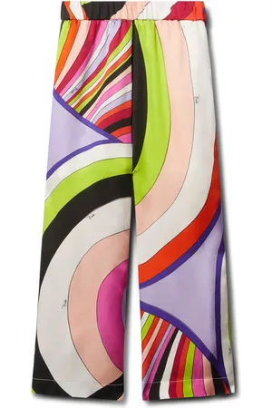 PUCCI Junior Iride-print trousers