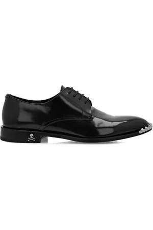 Philipp Plein Spike-detail leather derby shoes