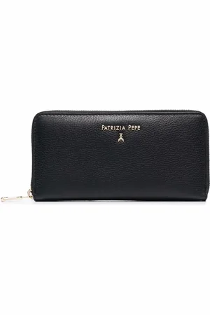 Patrizia Pepe Pebble-leather Continental wallet