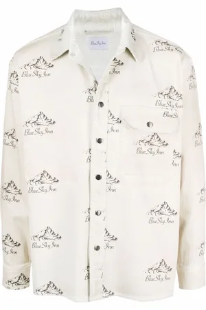 BLUE SKY INN Logo mountain-print jacket