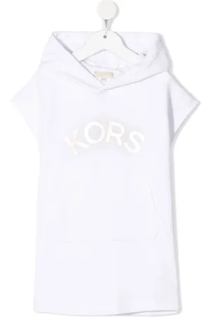 Michael Kors Cotton logo-print hooded dress
