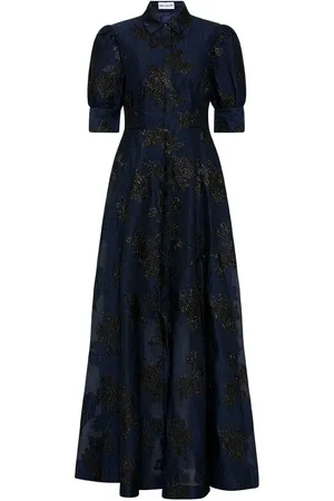 Rebecca Vallance Antoinette floral-jacquard gown