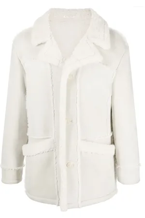 Fursac Notched-collar shearling coat