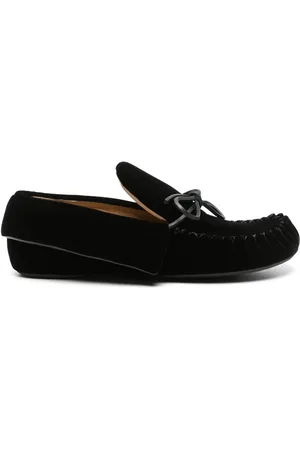 J.W.Anderson Ribbon-fastening velvet loafers