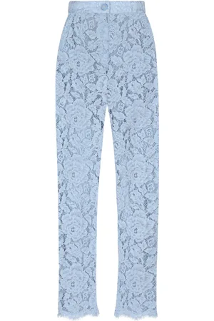 Dolce & Gabbana Embroidered lace trousers