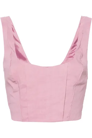 Pinko Corset-style crop top