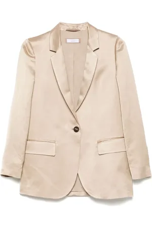 PESERICO SIGN Single-breasted satin blazer