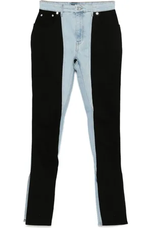 MUGLER Two-tone skinny jeans