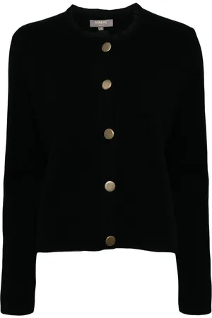N.PEAL Round-neck cashmere cardigan