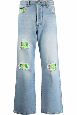Philipp Plein Distressed cropped jeans