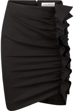 Nina Ricci Draped ruffle skirt