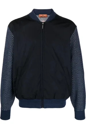 Missoni Zigzag panelled bomber jacket