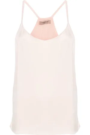 Twin-Set Sleeveless satin top