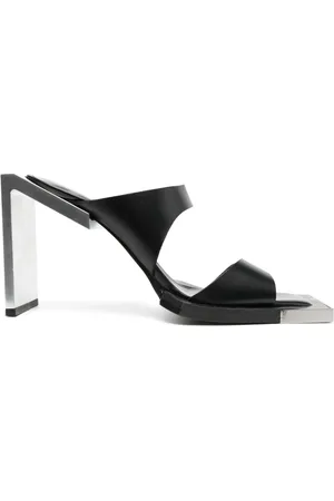 HELIOT EMIL 100mm square-open toe leather sandals