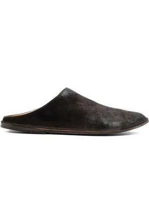 MARSÈLL Round toe suede slippers