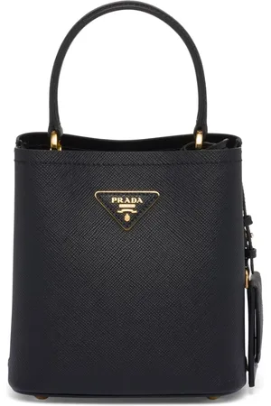 Prada Small Panier leather tote bag