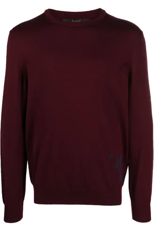 BILLIONAIRE Monogram-embroidered knitted jumper