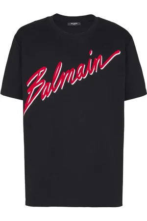 Balmain Flocked-logo t-shirt