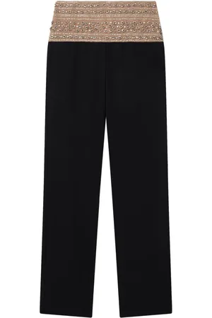 Stella McCartney Crystal-embellished wool trousers