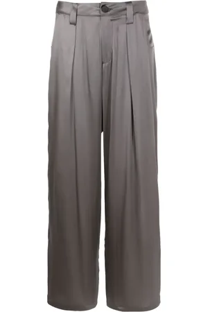 Uma Raquel Davidowicz Straight-leg silk trousers