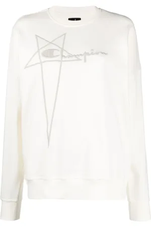 Rick Owens Embroidered-logo cotton sweatshirt