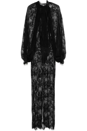 Ana Radu Floral-lace maxi dress