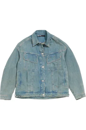 Bimba y Lola Rhinestone-embellished denim jacket