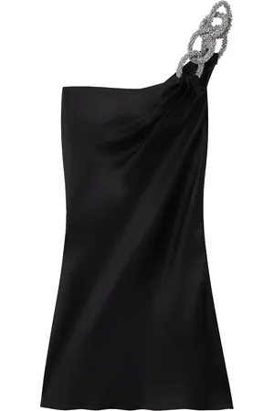 Stella McCartney Falabella-chain one-shoulder minidress