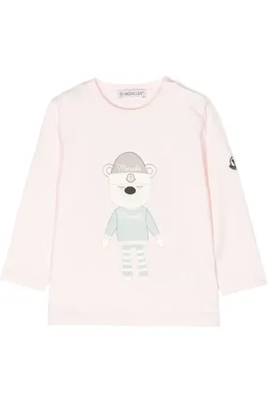 Moncler Logo-patch cartoon-print T-shirt