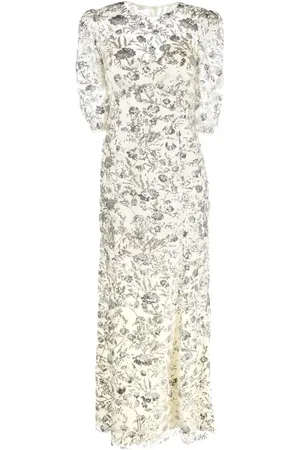 Self-Portrait Sequin-embellished maxi dress