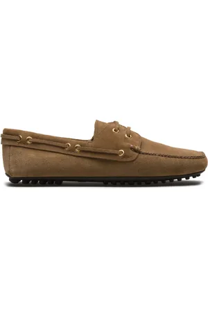 CAR SHOE Lace-up suede loafers