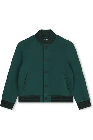 Karl Lagerfeld Logo-embroidered bomber jacket