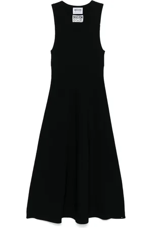 Moschino Ribbed-knit midi dress