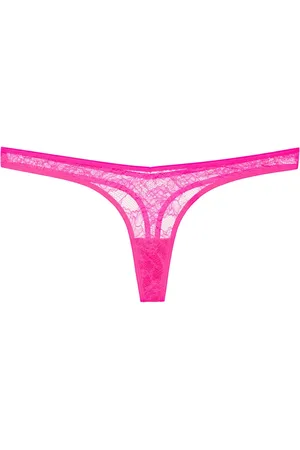 MAISON CLOSE Floral-lace thong