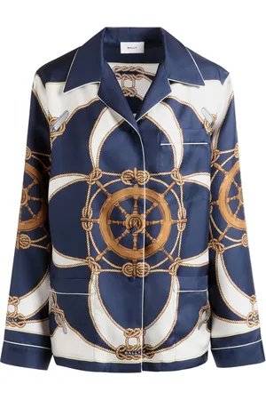 Bally Graphic-print silk shirt