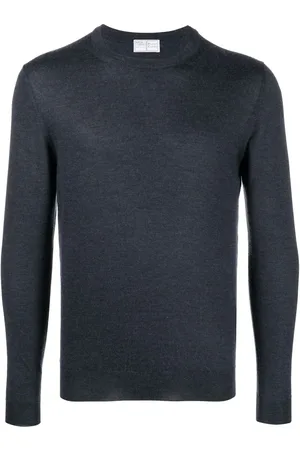 FEDELI Crew-neck cashmere-silk jumper