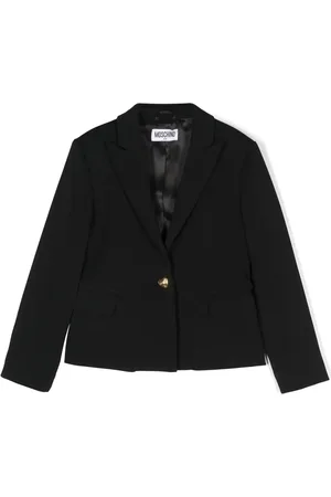 Moschino Heart-button single-breasted blazer