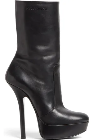 Dsquared2 120mm logo-debossed leather boots
