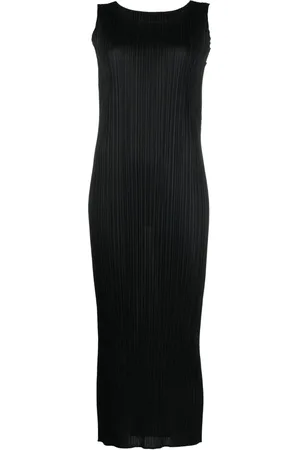 PLEATS PLEASE ISSEY MIYAKE Sleeveless pleated midi dress