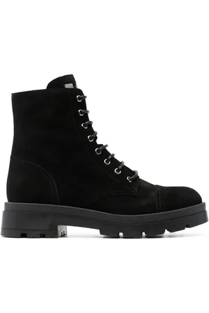 Giuseppe Zanotti Rombos suede combat boots