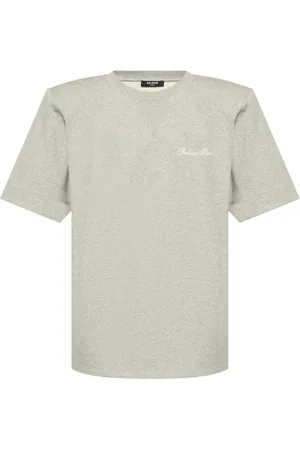 Balmain Logo-embroidered cotton T-shirt