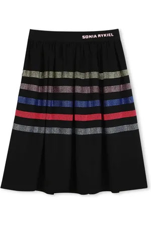 Sonia Rykiel Enfant Stripe-pattern midi skirt