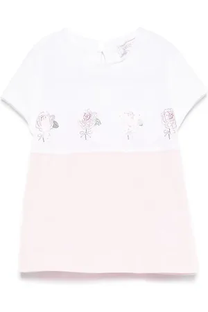 MONNALISA Rhinestone-embellished T-shirt