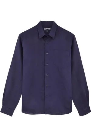 Vilebrequin Logo-embroidered linen shirt