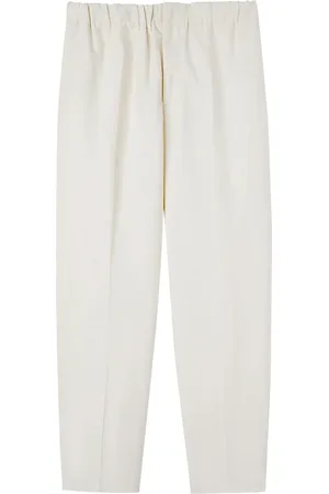 Jil Sander Elasticated-waistband cotton trousers